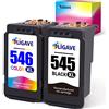 OLIGAVE 545 xl 546 xl pg-545 cl-546 Sostituzione per Cartucce Canon 545 546 Canon 545 xl 546 xl Cartuccia Canon 545 546 per Canon Pixma TS305 TR4550 TR4551 (1 Nero, 1 Tri-colore)