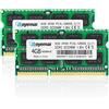 D DUOMEIQI 8GB Kit (2x4GB) PC3-12800 DDR3 1600MHz Unbuffered Non-ECC 1.35V CL11 2Rx8 Dual Rank 204 Pin SODIMM Computer Portatile Memorie Module Upgrade