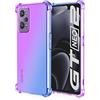 Dedux Cover per Realme GT Neo 2 (GT Neo2), Custodia Trasparente Gradiente Protettivo TPU Case, Ultra Sottile Rinforzo a Quattro Angoli Cover (Viola/Blu)