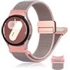 YuiYuKa Cinturino Nylon Magnetico Un Clic per Samsung Galaxy Watch 7 6 5 4 FE 40mm 44mm/Watch 6 Classic 47mm 43mm/5 Pro 45mm/4 Classic 46mm 42mm Uomo/Donna,Cinturino Sportivo 20mm per Galaxy Watch 7 FE 6 5 4