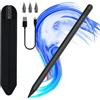 JvKzaen Penna per Apple iPad 2018-2025, Pencil iPad Ricarica Rapida, Stylus Pen con Rigetto del Palmo, Sensibilità All'inclinazione per ipad A16 11/10/9/8/7/6,Pro 11/12.9,Air 3/4/5/M2/M3,Mini 5/6