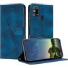 Mo-Beauty Cover per Samsung Galaxy M31S, Cover Portafoglio [Shell TPU] in Pelle Sintetica Tasca Carte Antiurto Protettiva di Con Slot Premium Flip Libro Custodia per Samsung M31S (Blu)
