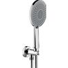 BOSSINI - MIXA/3 kit supporto fisso con presa acqua, duplex e flessibile a scelta - C12040/C12041 : Flessibile - Flessibile Cromolux retinato nylon - A00158