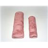 Generico COPPIA ASCIUGAMANI 1+1 VISO OSPITE SPUGNA 100% COTONE JOLIE FIRENZE (Rosa antico)