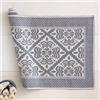 Linea oro Tappeto Sardo in Cotone, Grigio 40%, cm 80x150