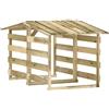 Festnight 3 pz Pergolato da Giardino, Legnaia da Esterno, Pergole con Tetto in Legno di Pino Impregnato 100x90x100 cm (2 pz:100x90x100 cm)