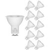 LUTW Lampadine GU10 LED 3000K Bianca Calda, 5W 510LM LED GU10 Equivalenti 40W Alogene, Angolo del Fascio 120° Faretti LED per Soffitto, Cucina, Nessun Sfarfallio, Non Dimmerabile, 10 Pezzi