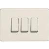 BTicino Placca 3P in Resina Magic BTicino 503/3/R - Design Elegante, Facile Installazione, Alta Durata