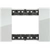 BTicino Placca Living Now 3 Moduli - SKY - BTicino KA4803DA, Plastica Bimaterica, Design Moderno