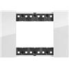 BTicino Placca 3 Moduli Bticino Living Now Ghiaccio (Ice) - KA4803DW