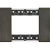 BTicino Placca 3 Moduli Bticino Living Now Space - Codice KA4803NG