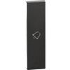 BTicino Cover Bticino Living Now con Simbolo Campanello 1 Modulo Nero - KG01D