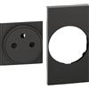 BTicino Cover Presa FR/BE Flat 2M n - KG55F, Design Elegante e Minimalista, 2 Moduli