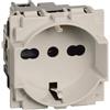 BTicino Presa UNEL Bipasso BTicino KM4140A16 - 16A 250Vac, 2P+T, Design Elegante, Sicurezza Elevata