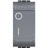 BTicino Interruttore Bipolare BTicino Living Light L4002N - 250Vac, 16A, Design Elegante Antracite