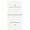 BTicino Doppio Pulsante Tapparella Interbloccato Bticino Axolute Bianco - HD4037