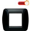 Bticino living Int. Placca 2 posti NERO L4802NR