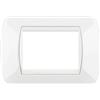 BTicino Placca 3 Posti Bianca L4803BI di BTicino - Design Elegante in Tecnopolimero Resistente e Facile da Pulire