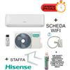 Hisense Climatizzatore Hisense Serie EASY SMART 24000 Btu + Staffa + SCHEDA WIFI W4GX + Spray Igienizzante Inverter R-32 Wi-Fi Optional