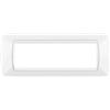 BTicino Placca 7 Posti Bianco BTicino Living Light L4807BI - Design Elegante e Funzionale