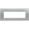 BTicino Placca Quadra Living Light 7P Tech BTicino - LNA4807TE, Design Elegante e Resistente, Installazione Facile