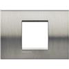 BTicino Living Light - Placca 2P Acciaio spazzolato - LNA4819ACS