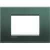 BTicino Placca 3P Park Living Light BTicino LNA4803PK - Design Elegante in Metallo, Facile Installazione, 86x120 mm