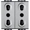 BTicino Presa Duplex Bipasso 2P+T 10/16A 250 Vac - BTicino NT4180/2, Sicurezza e Design Compatto