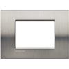 BTicino Living Light - Placca 3P Acciaio spazzolato - LNA4803ACS