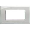 BTicino Placca 4 Moduli Bticino Livinglight Quadra Colore Krypton - LNA4804KG