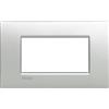 BTicino Placca 4P Tech LNC4804TE BTicino - Design Elegante e Funzionale in Metallo Resistente