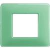 BTicino Placca BTicino Matix 2 Moduli TÃ¨ Verde - SKU AM4802CVC, Design Elegante e Funzionale