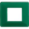 BTicino Placca Bticino Matix 2 Moduli Smeraldo AM4802CVS - Design Elegante, Materiale Resistente, Facile Installazione