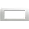 BTicino Placca 7P Tech BTicino LNC4807TE - Design Elegante, 7 Moduli, Struttura In Metallo Robusta