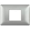 BTicino Placca BTicino Matix Silver 2 Moduli Centrati AM4819MSL - Design Elegante e Resistente