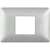 BTicino Placca BTicino Matix AM4819TBC - 2 Moduli Centrati Bianco Calce, Design Elegante e Funzione Resistente