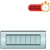 BTICINO LIGHT TECH Placca 7 Moduli NT4807CR - Design Moderno in Cromato Lucido, Facile da Installare