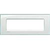BTicino Placca 7P Acquamarina BTicino - Living Light LNA4807KA, Design Elegante e Materiale Resistente