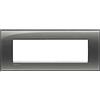 BTicino Placca Living Light 7 Moduli Fumo Di Londra - BTicino LNA4807KF, Design Elegante e Resistente