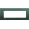 BTicino Placca Quadrata Living Light 7 Moduli - BTicino LNA4807PK, Design Elegante in Metallo, Facile Installazione