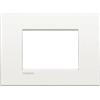BTicino Placca BTicino Living Light 3P Bianco Puro - Design Elegante e Funzionale - SKU: LNC4803BN