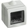 BTicino Idrobox Custodia IP55 2 Moduli 25502 - Protezione Elettrica Resistente a Polvere e Acqua