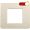 BTicino Matix Placca 2 Posti Avorio AM4802AV - Design Elegante, Facile Installazione, Resistente