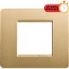BTicino Matix Placca 2 Posti Oro AM4802GL - Design Elegante, Facile Installazione, Alta QualitÃ