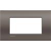 BTicino Placca 4 Moduli Argilla BTicino Living Light LNC4804CY - Design Elegante e Funzionale