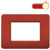 BTicino Matix Placca 3 Posti Terra AM4803ST - Design Elegante, Facile Installazione, Versatile