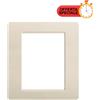 BTicino Matix Placca 3+3 Posti AM4806AV - Elegante Finitura Avorio, Facile Installazione e Design Moderno