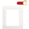 BTicino Matix Placca 3+3 Posti Bianco AM4806BN - Elegante e Versatile, Design Moderno, Facile Installazione