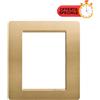 BTicino Matix Placca 3+3 Posti Oro AM4806GL - Design Elegante, Facile Installazione, Alta QualitÃ