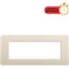 BTicino Matix Placca 6 Posti Avorio AM4806LAV - Design Elegante, Facile Installazione, Sicurezza Garantita